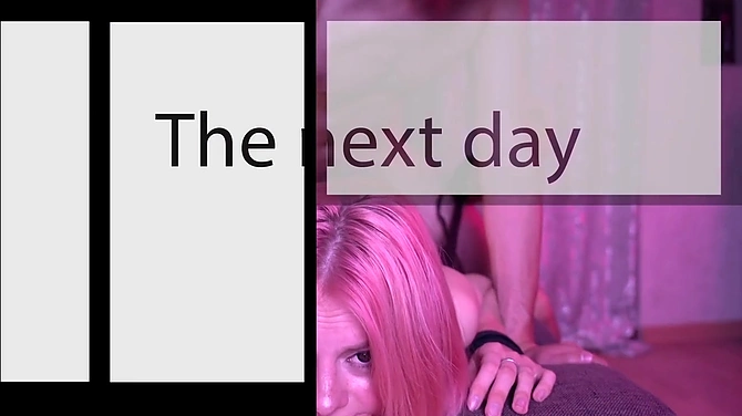 Наказал молодую рабыню и кончил на ее разгоряченное тело