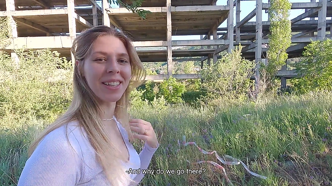 Гуляли-гуляли… и дошли до минета с быстрым чпоком в заброшке